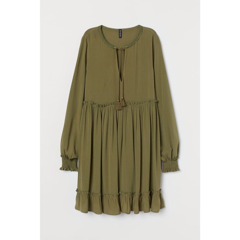 H&M Divided Womens 4XL Green Casual Dress Plus Size